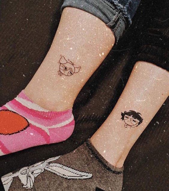hình xăm mini hoạt hình siêu ngầu Top 200 hình xăm cute dễ thương cho nam và nữ - Genztattoo