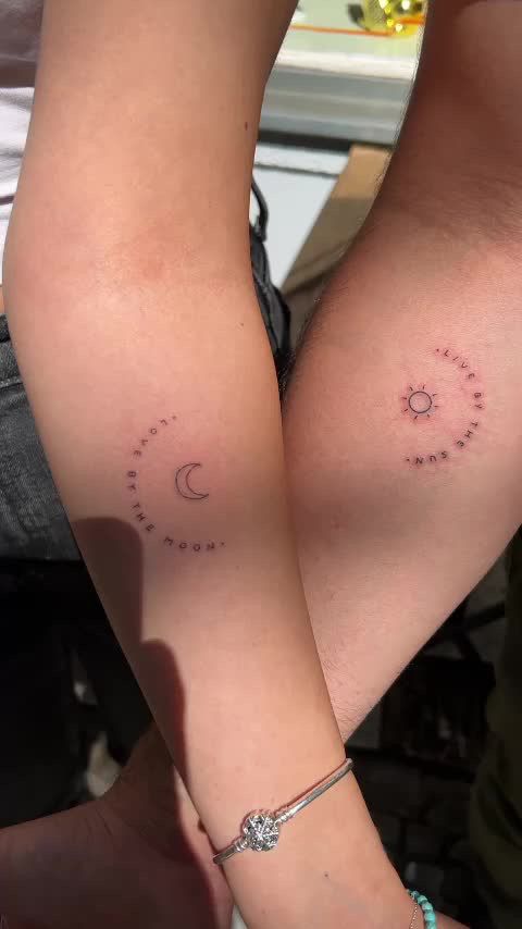 hình xăm mảnh ghép mini của cặp đôi Top 200 hình xăm cute dễ thương cho nam và nữ - Genztattoo