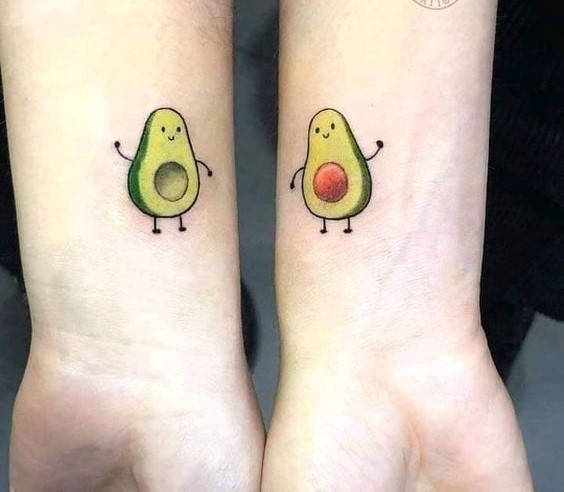 hình xăm quả bơ mini dễ thương Top 200 hình xăm cute dễ thương cho nam và nữ - Genztattoo