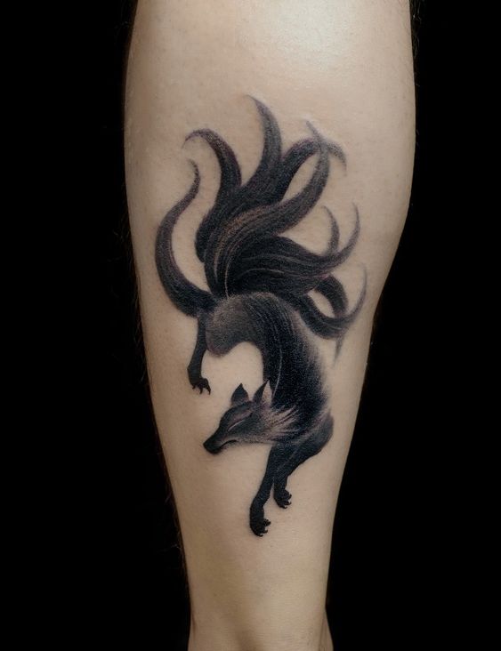 hình xăm con cáo đen nhỏ Top 200 hình xăm cute dễ thương cho nam và nữ - Genztattoo