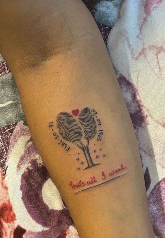 ý nghĩa hình xăm dấu vân tay mini Top 200 hình xăm cute dễ thương cho nam và nữ - Genztattoo