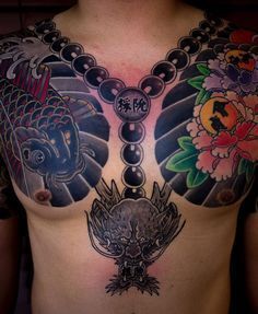 tạo ấn tượng với mẫu tattoo dây chuyền Nhật
