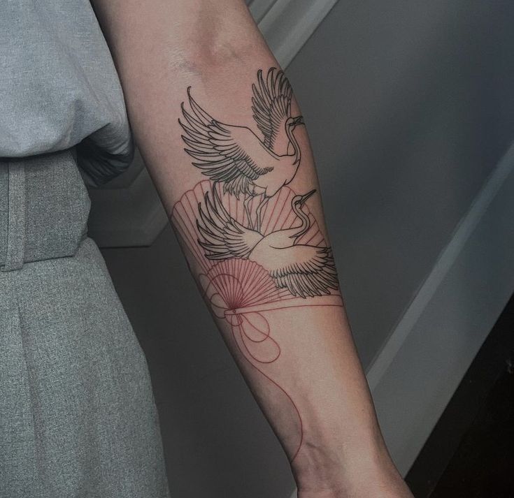 hình tattoo con hạc nghệ thuật siêu đẹp hình tattoo con hạc nghệ thuật siêu đẹp