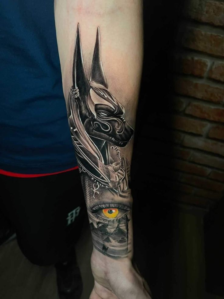hình xăm anubis hung tợn hình xăm anubis hung tợn