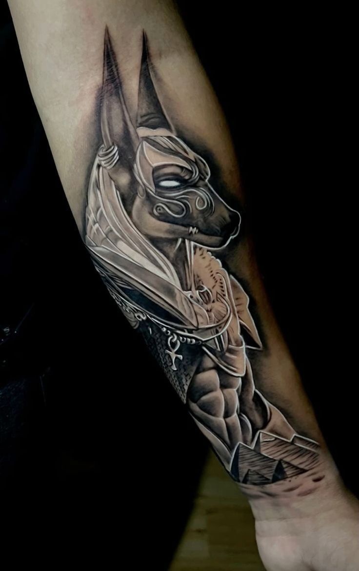 hình xăm thần anubis cực đẹp hình xăm thần anubis cực đẹp