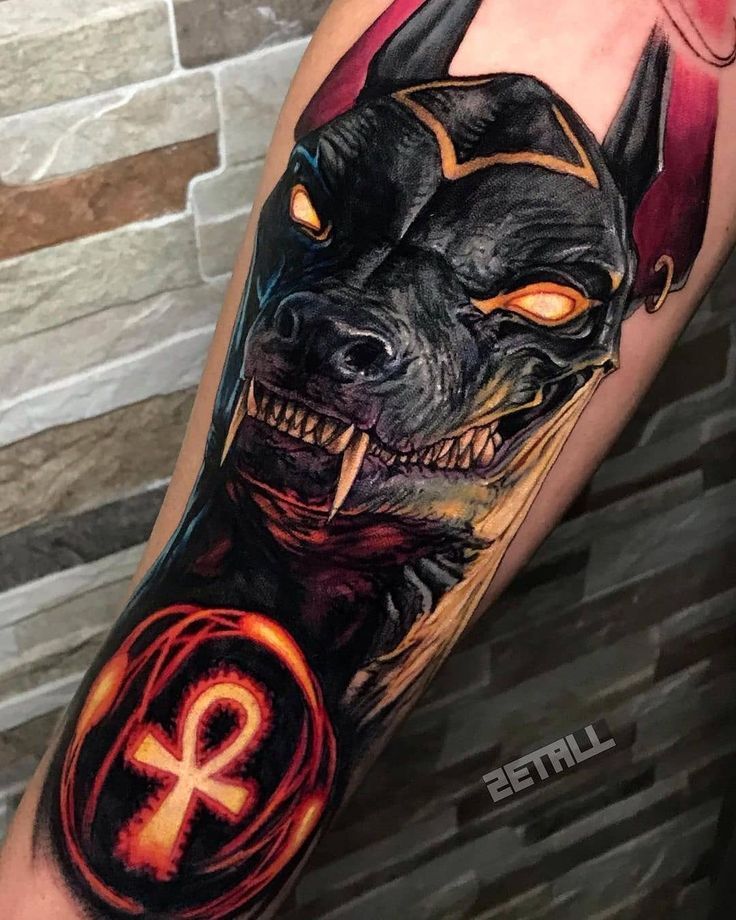 tattoo anubis cực cháy ở chân tattoo anubis cực cháy ở chân