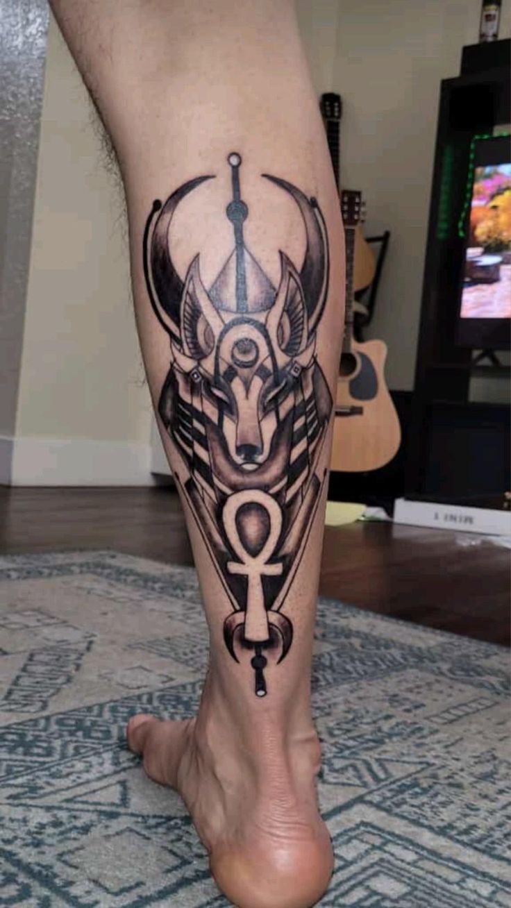 tattoo anubis đơn giản cho nam tattoo anubis đơn giản cho nam