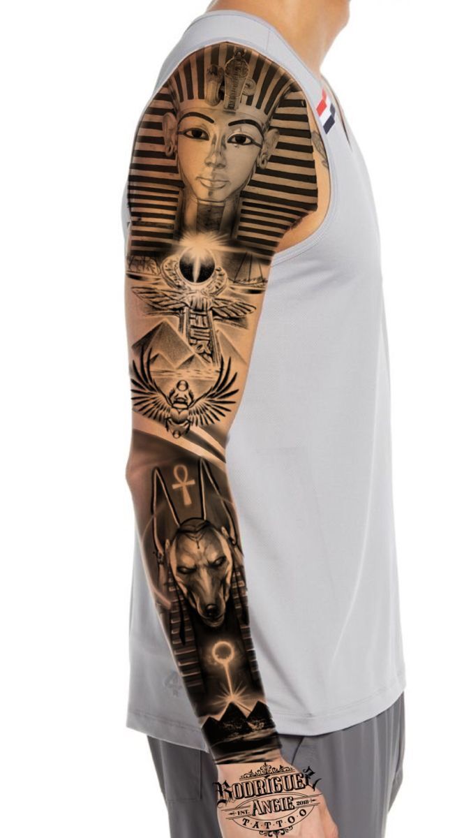tattoo anubis full cánh tay tattoo anubis full cánh tay