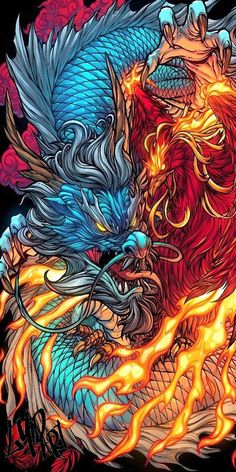 phác họa hình xăm long phụng cực đẹp phác họa hình xăm long phụng cực đẹp