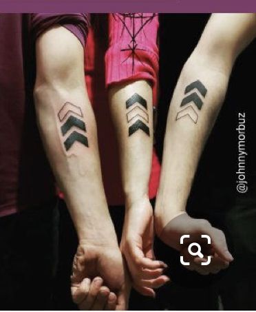 hình xăm ba mũi tên cho nhóm xăm ba mũi tên cho nhóm