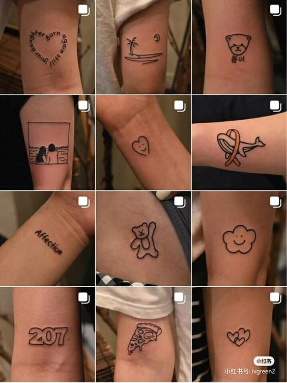 thiết kế hình xăm đơn giản cho khách hàng mẫu tattoo đơn giản cho khách