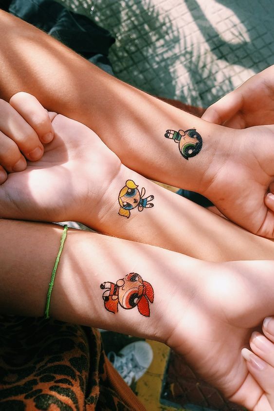 thiết kế hình xăm nhân vật hoạt hình mẫu xăm nhân vật hoạt hình
