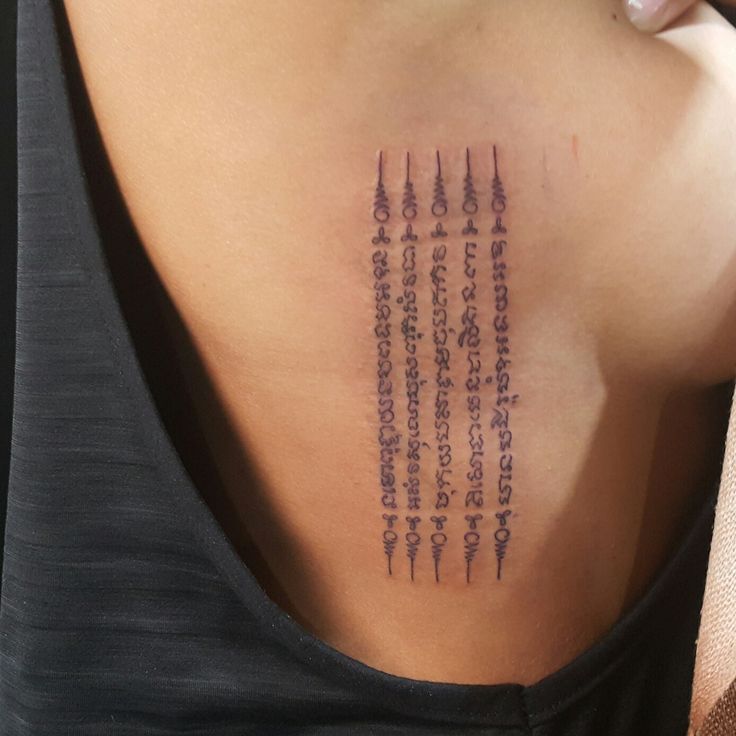 hình xăm khmer đẹp ở bên hông Top 444+ hình xăm chữ Khmer cho người thích độc lạ - Genztattoo