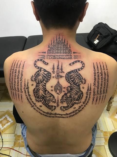 Thiết kế hình xăm Khmer với hổ Top 444+ hình xăm chữ Khmer cho người thích độc lạ - Genztattoo