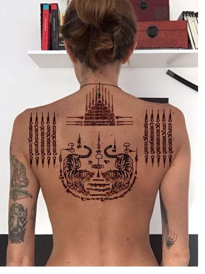 Thiết kế hình xăm Khmer ở lưng Top 444+ hình xăm chữ Khmer cho người thích độc lạ - Genztattoo