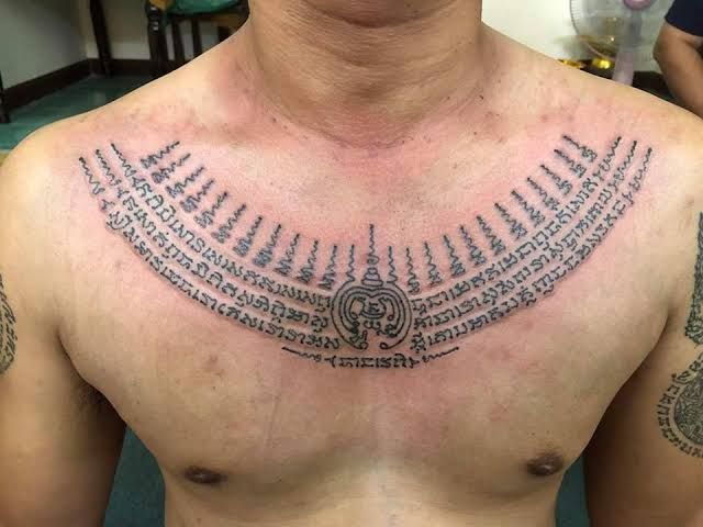 Thiết kế hình xăm Khmer đẹp trên ngực Top 444+ hình xăm chữ Khmer cho người thích độc lạ - Genztattoo