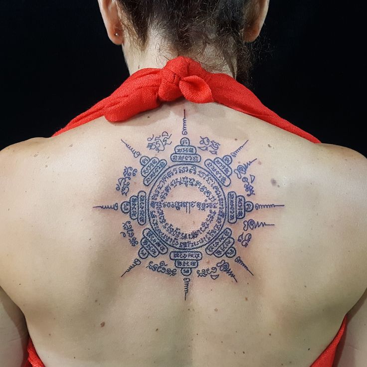 thiết kế hình xăm khmer hình tròn Top 444+ hình xăm chữ Khmer cho người thích độc lạ - Genztattoo