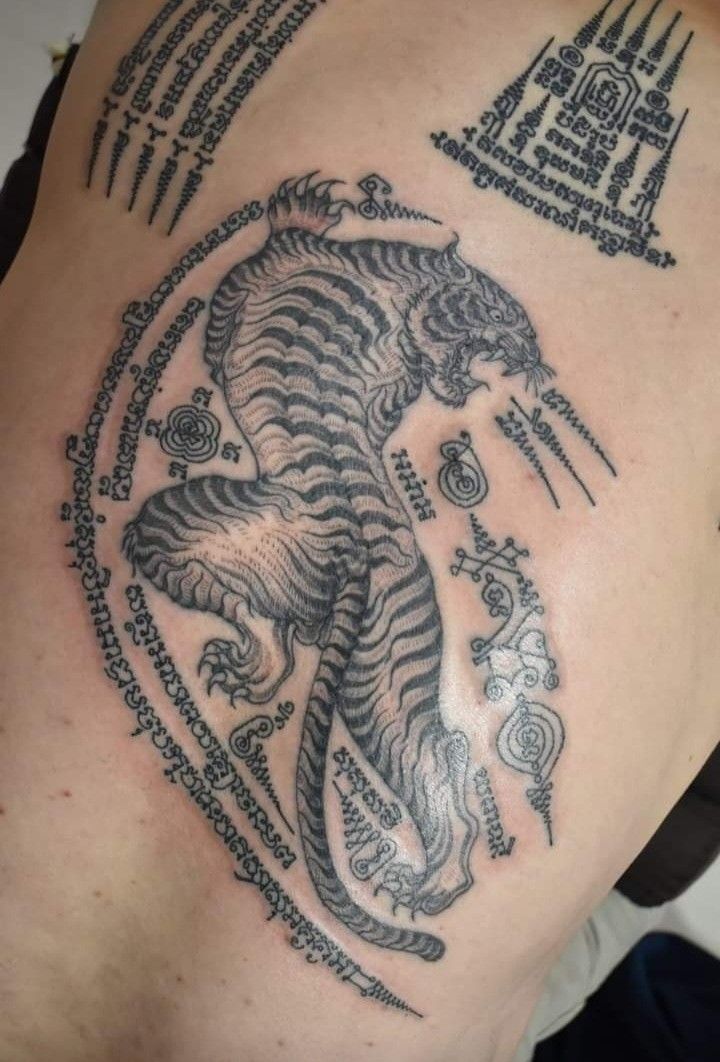 thiết kế hình xăm hổ và khmer Top 444+ hình xăm chữ Khmer cho người thích độc lạ - Genztattoo