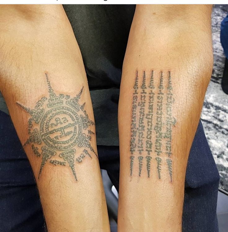 Hình xăm Khmer trên cánh tay Top 444+ hình xăm chữ Khmer cho người thích độc lạ - Genztattoo