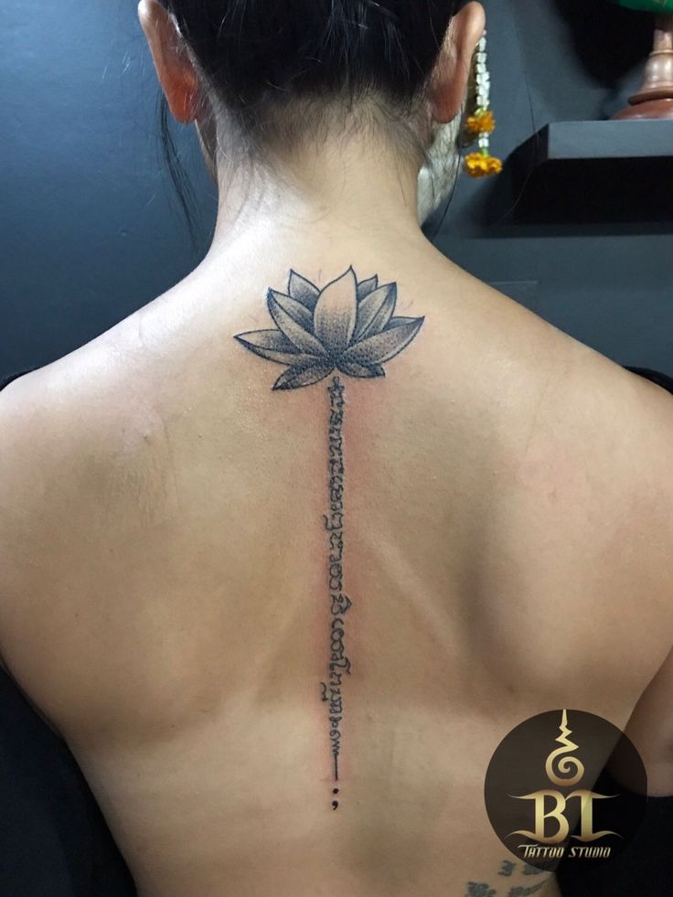 hình xăm hoa sen và chữ khmer Top 444+ hình xăm chữ Khmer cho người thích độc lạ - Genztattoo