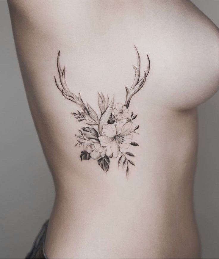hút mắt với mẫu tattoo sừng hươu độc đáo hút mắt với mẫu tattoo sừng hươu độc đáo