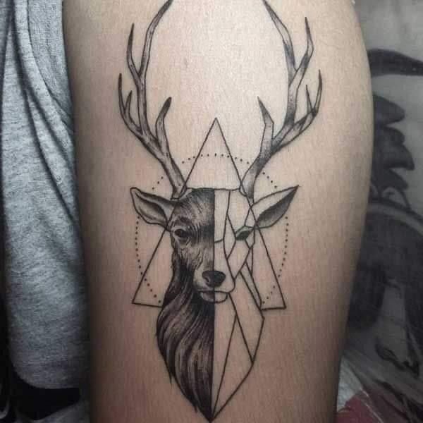 không thể rời mắt với kiểu tattoo con hươu không thể rời mắt với kiểu tattoo con hươu