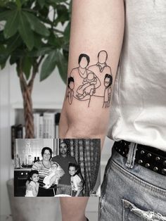 mẫu xăm gia đình theo yêu cầu mẫu 6