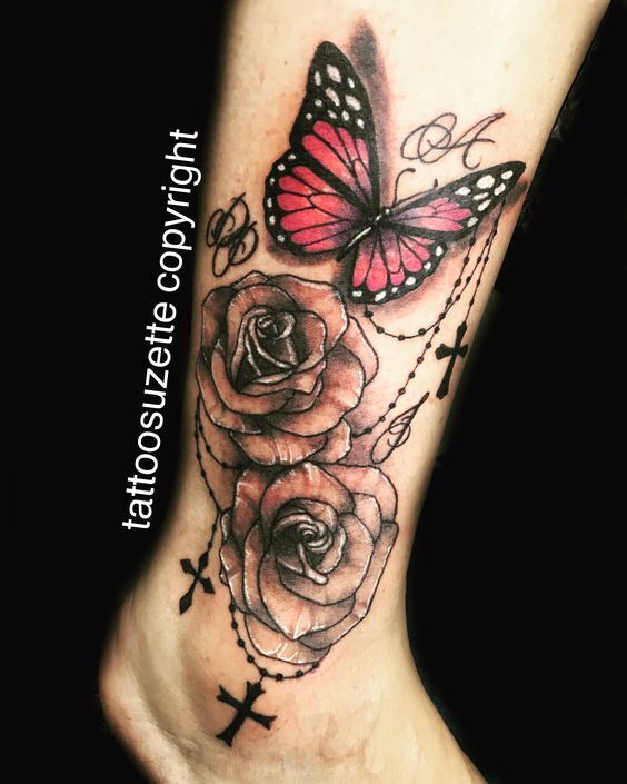 hình xăm mắt cá chân siêu hot cho khách hàng tattoo cổ chân cực hot cho khách