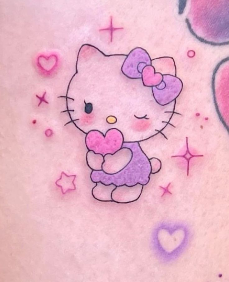 mẫu xăm hello kitty dễ thương