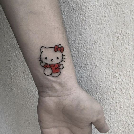 mẫu xăm hello kitty cực dễ thương