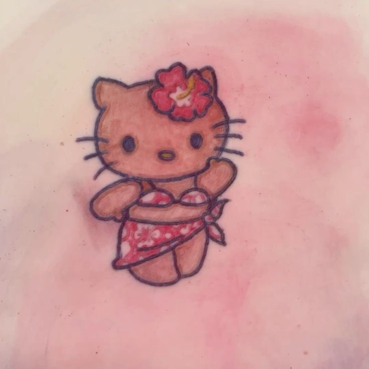 tattoo hello kitty đẹp và đơn giản