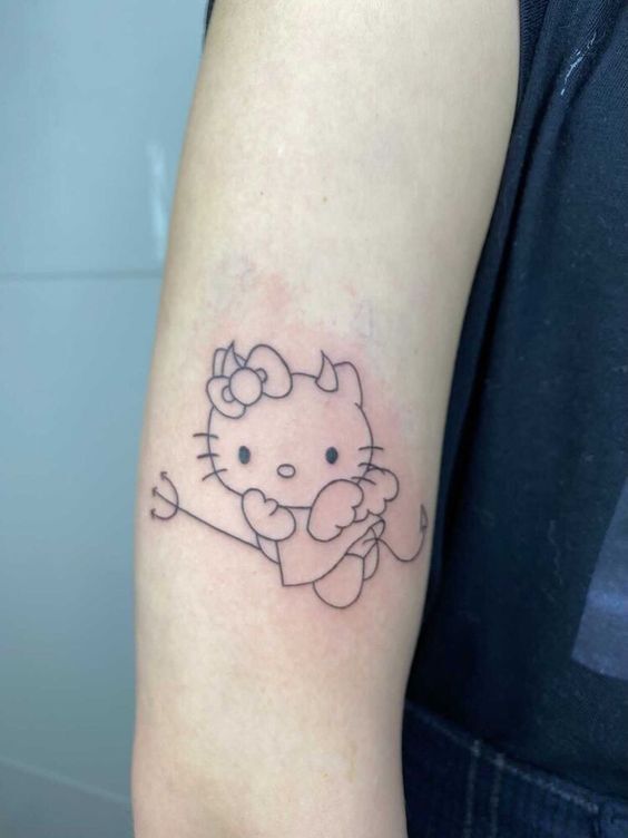 Bộ sưu tập 888+ mẫu hình xăm Hello Kitty quyến rũ và ý nghĩa - Genztattoo