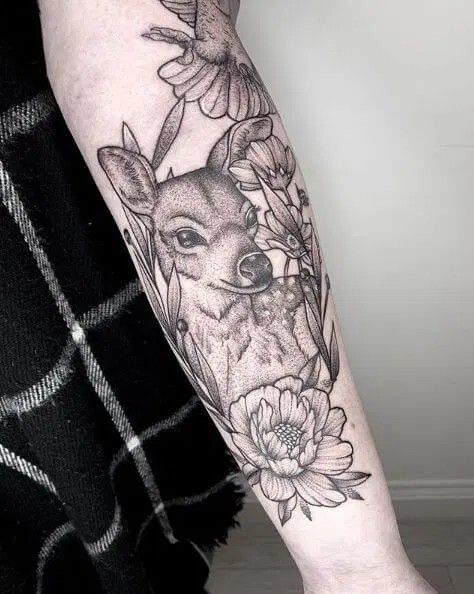 Top 666+ hình xăm con nai đầy tinh tế và thu hút - Genztattoo
