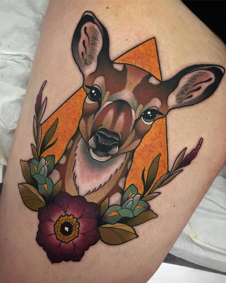 Top 666+ hình xăm con nai đầy tinh tế và thu hút - Genztattoo