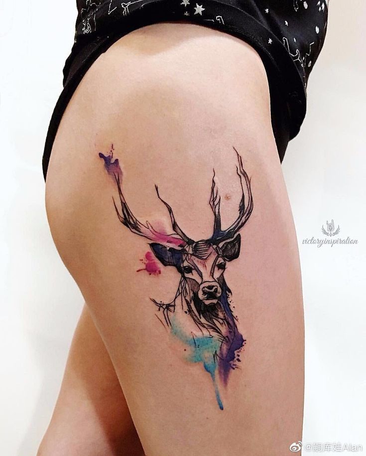 Top 666+ hình xăm con nai đầy tinh tế và thu hút - Genztattoo