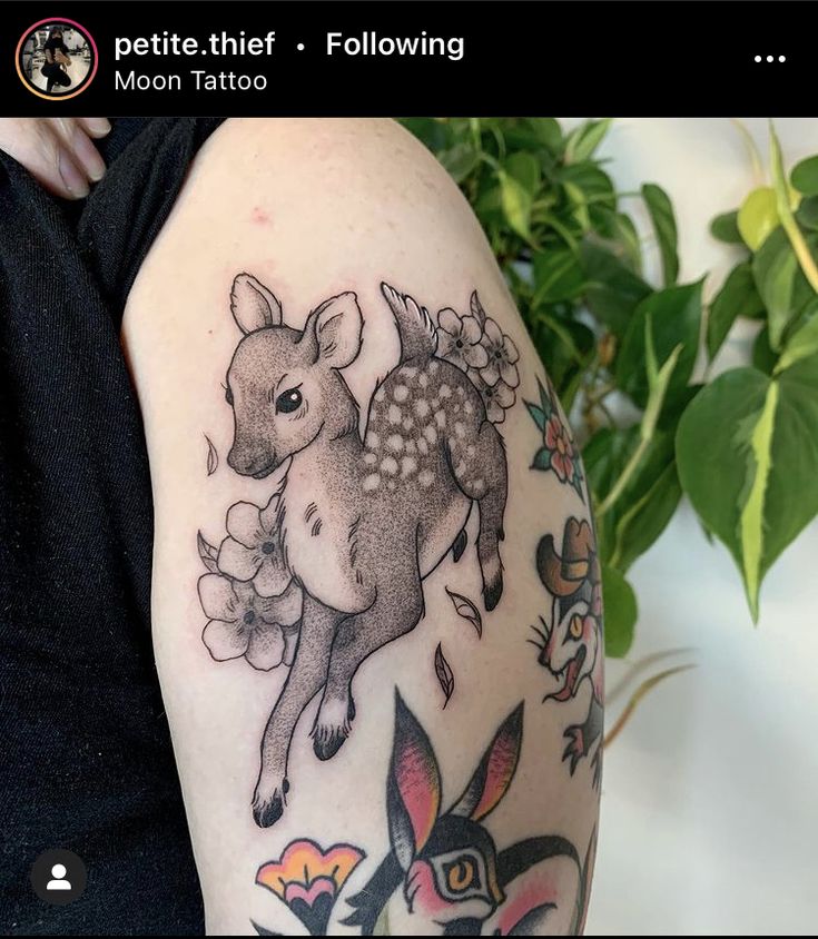 Top 666+ hình xăm con nai đầy tinh tế và thu hút - Genztattoo
