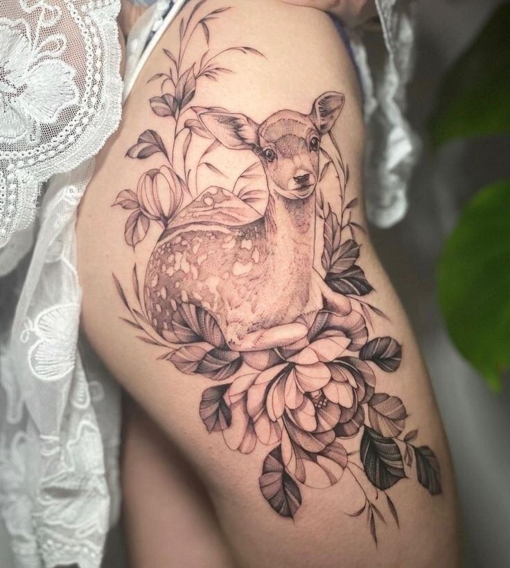 Top 666+ hình xăm con nai đầy tinh tế và thu hút - Genztattoo