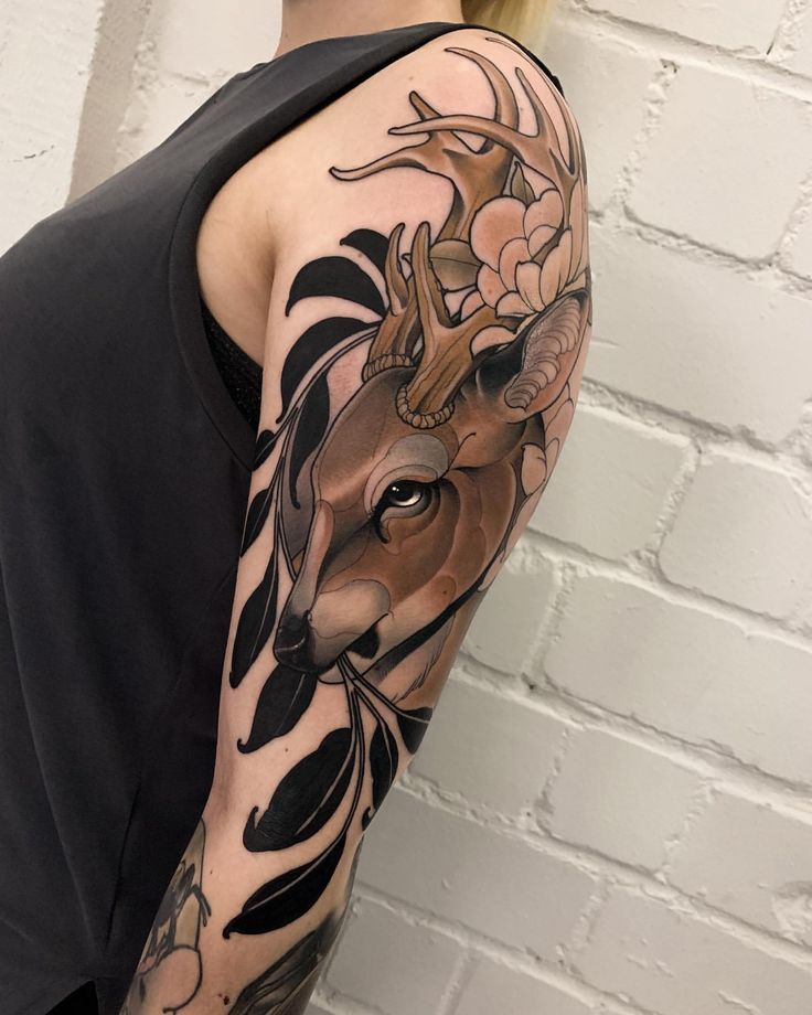 Top 666+ hình xăm con nai đầy tinh tế và thu hút - Genztattoo