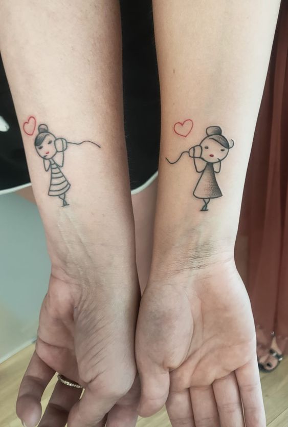 thiết kế hình xăm cho bạn thân Top 600+ hình xăm couple siêu ngầu và cá tính - Genztattoo