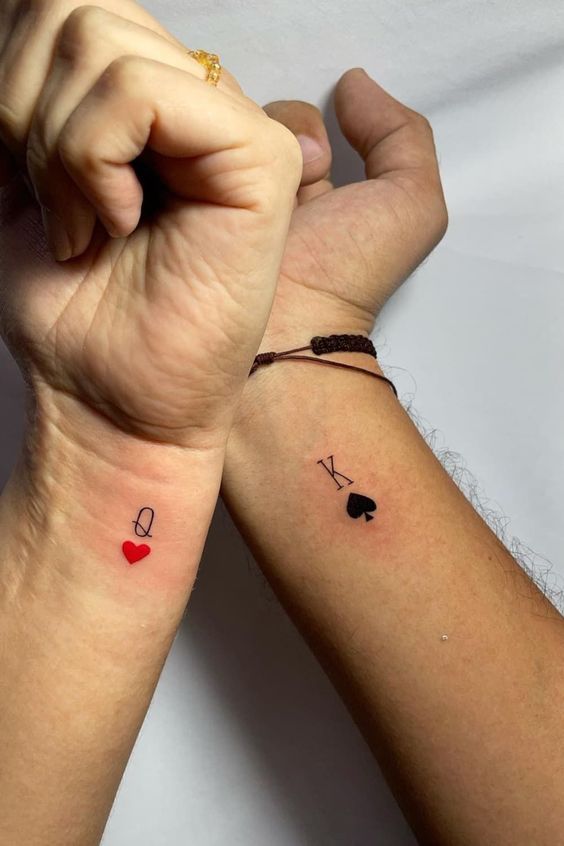 Thiết kế hình xăm Q&K cho các cặp đôi Top 600+ hình xăm couple siêu ngầu và cá tính - Genztattoo