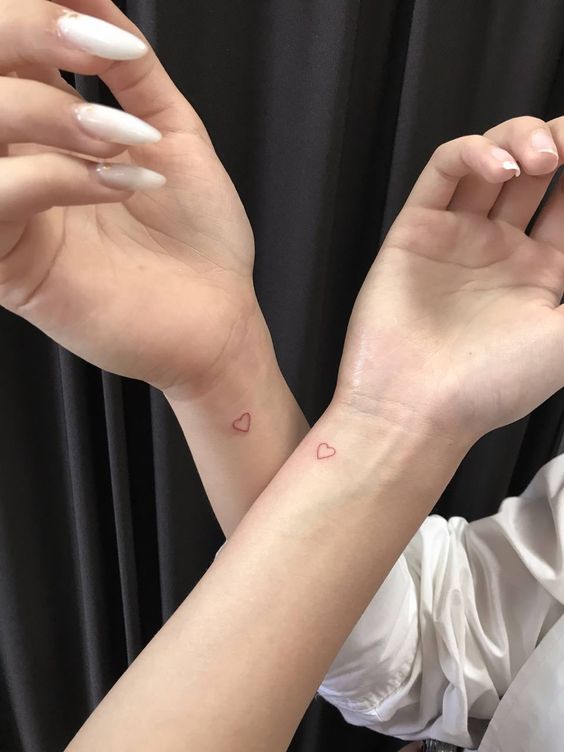 ý nghĩa hình xăm trái tim đôi về tình yêu Top 600+ hình xăm couple siêu ngầu và cá tính - Genztattoo