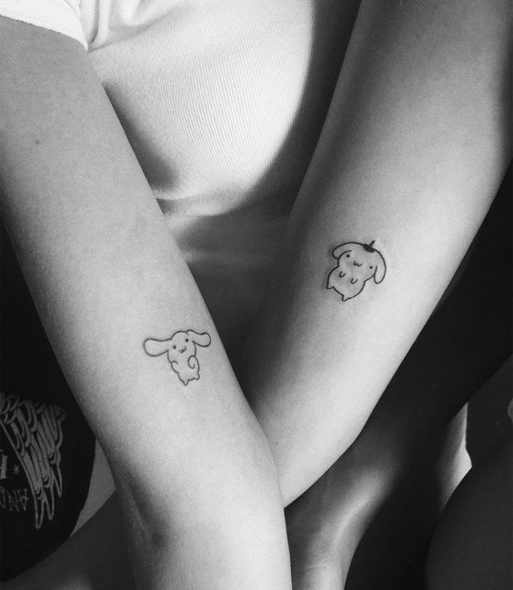 hình xăm cánh tay cặp đôi mini siêu dễ thương Top 600+ hình xăm couple siêu ngầu và cá tính - Genztattoo