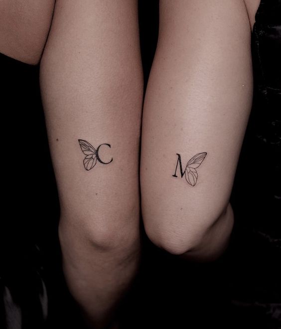 hình xăm cặp đôi nhỏ trên bắp tay Top 600+ hình xăm couple siêu ngầu và cá tính - Genztattoo