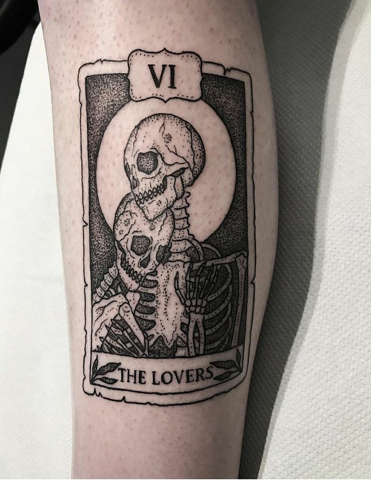 tattoo lá bài tarot tình yêu