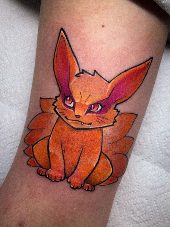 99+ hình xăm cáo 9 đuôi mini chọn lọc ( cửu vĩ hồ mini) đẹp nhất - Genztattoo