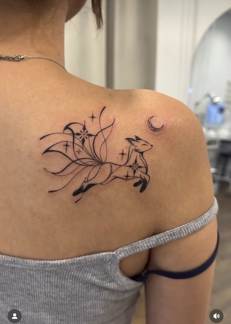 99+ hình xăm cáo 9 đuôi mini chọn lọc ( cửu vĩ hồ mini) đẹp nhất - Genztattoo