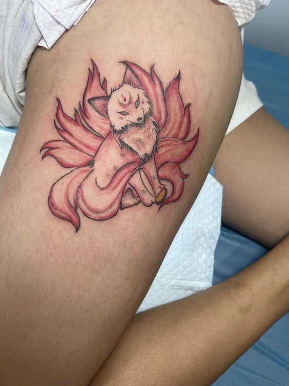 99+ hình xăm cáo 9 đuôi mini chọn lọc ( cửu vĩ hồ mini) đẹp nhất - Genztattoo
