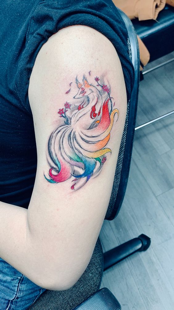 99+ hình xăm cáo 9 đuôi mini chọn lọc ( cửu vĩ hồ mini) đẹp nhất - Genztattoo