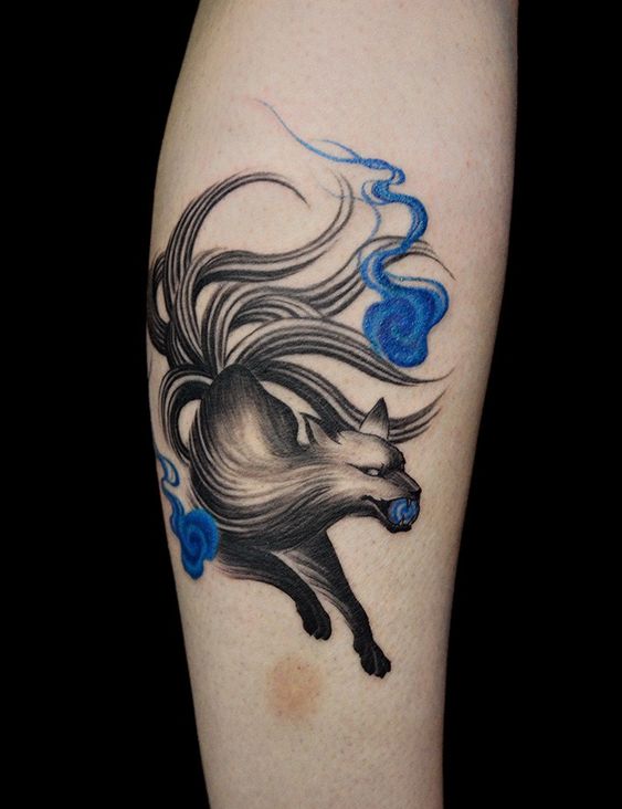 99+ hình xăm cáo 9 đuôi mini chọn lọc ( cửu vĩ hồ mini) đẹp nhất - Genztattoo