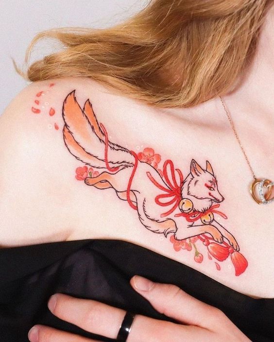 99+ hình xăm cáo 9 đuôi mini chọn lọc ( cửu vĩ hồ mini) đẹp nhất - Genztattoo